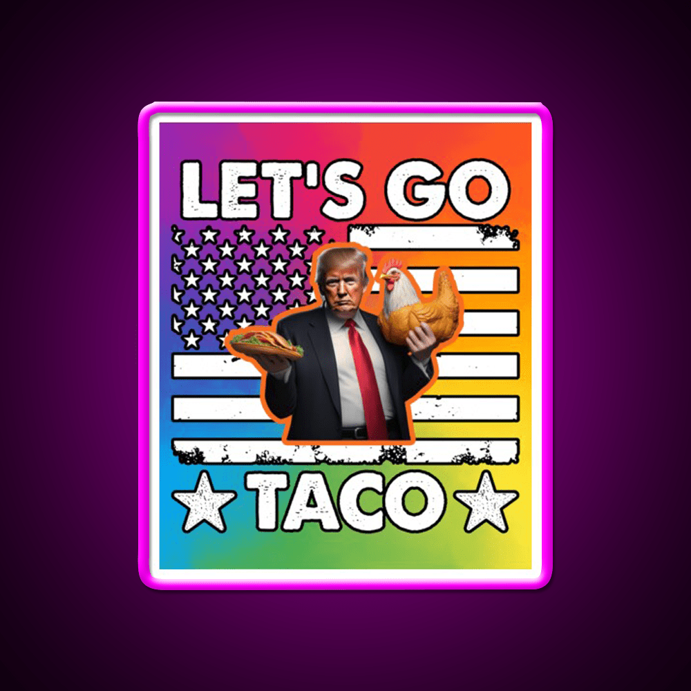 Lets Go Taco Led Neon Sign Mexican Food Sign Mexican Bar Rgb Color - Shineneon