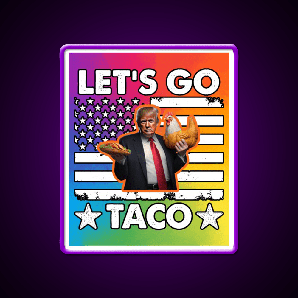 Lets Go Taco Led Neon Sign Mexican Food Sign Mexican Bar Rgb Color - Shineneon