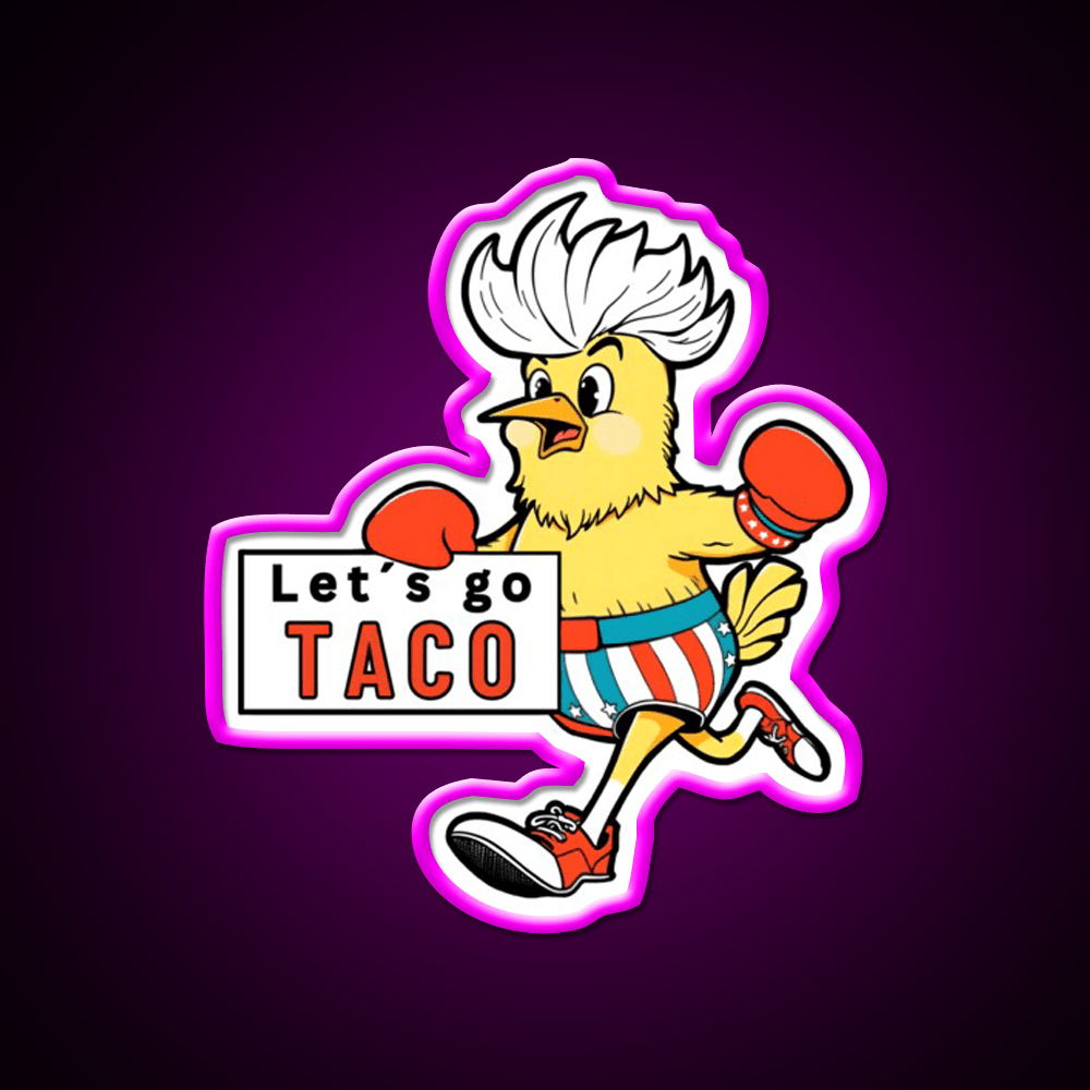 Lets Go Taco Led Neon Sign Mexican Food Sign Taco Tuesday Setup Rgb Color - Shineneon