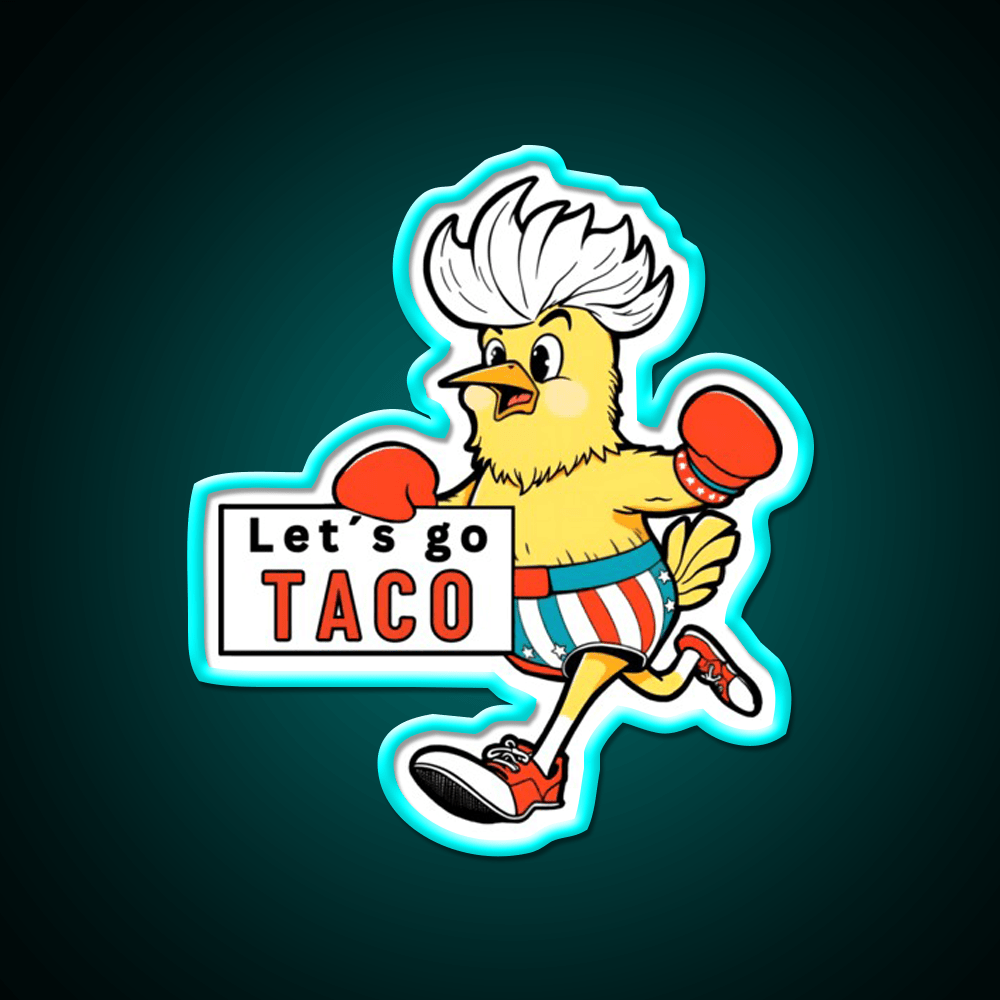 Lets Go Taco Led Neon Sign Mexican Food Sign Taco Tuesday Setup Rgb Color - Shineneon