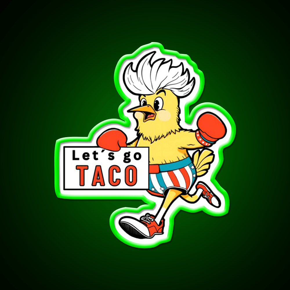 Lets Go Taco Led Neon Sign Mexican Food Sign Taco Tuesday Setup Rgb Color - Shineneon