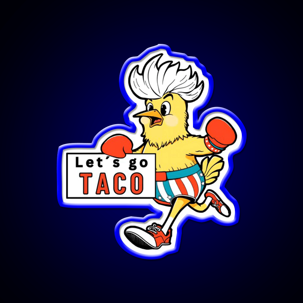 Lets Go Taco Led Neon Sign Mexican Food Sign Taco Tuesday Setup Rgb Color - Shineneon
