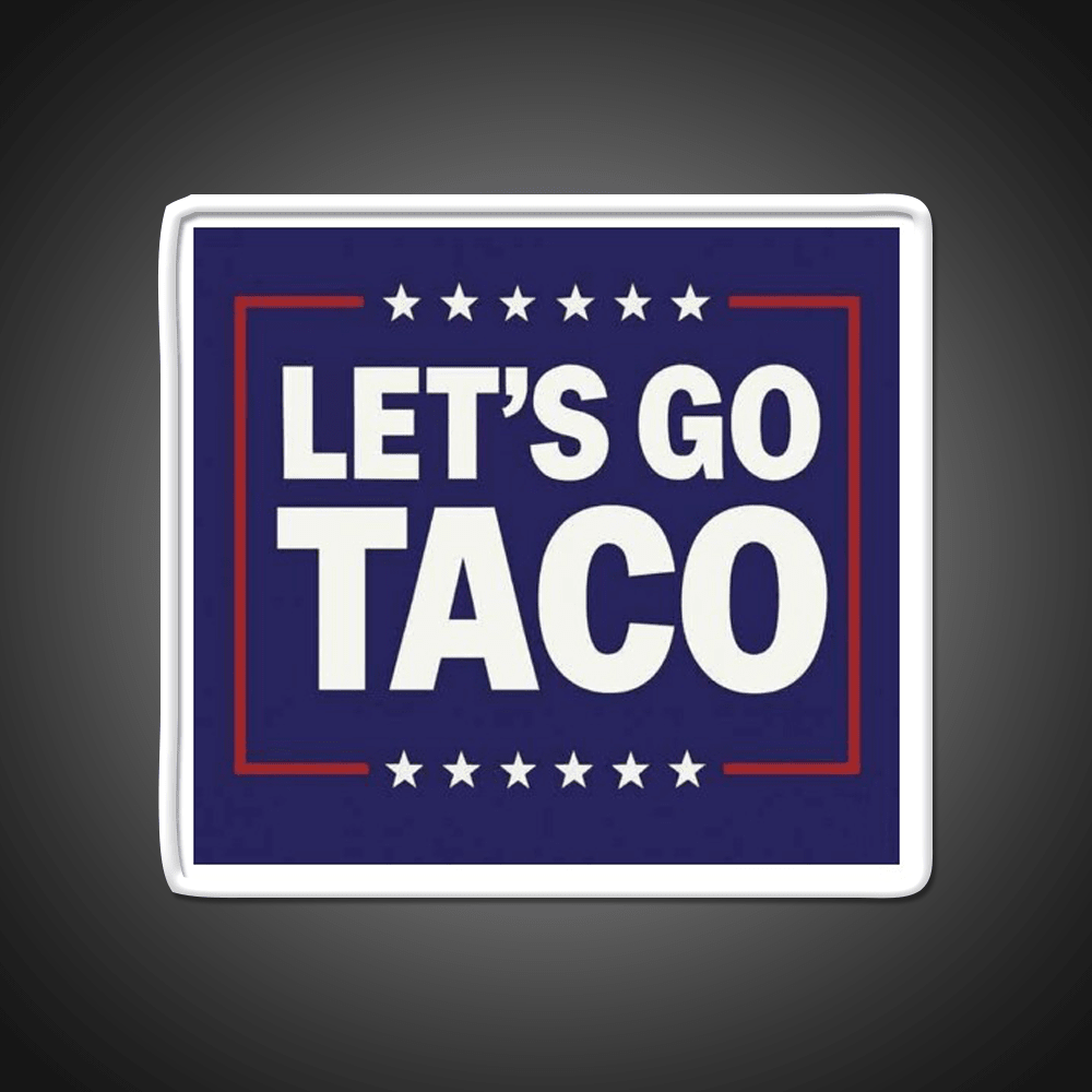 Lets Go Taco Led Neon Sign Mexican Food Sign Tuesday Neon Sign Rgb Color - Shineneon