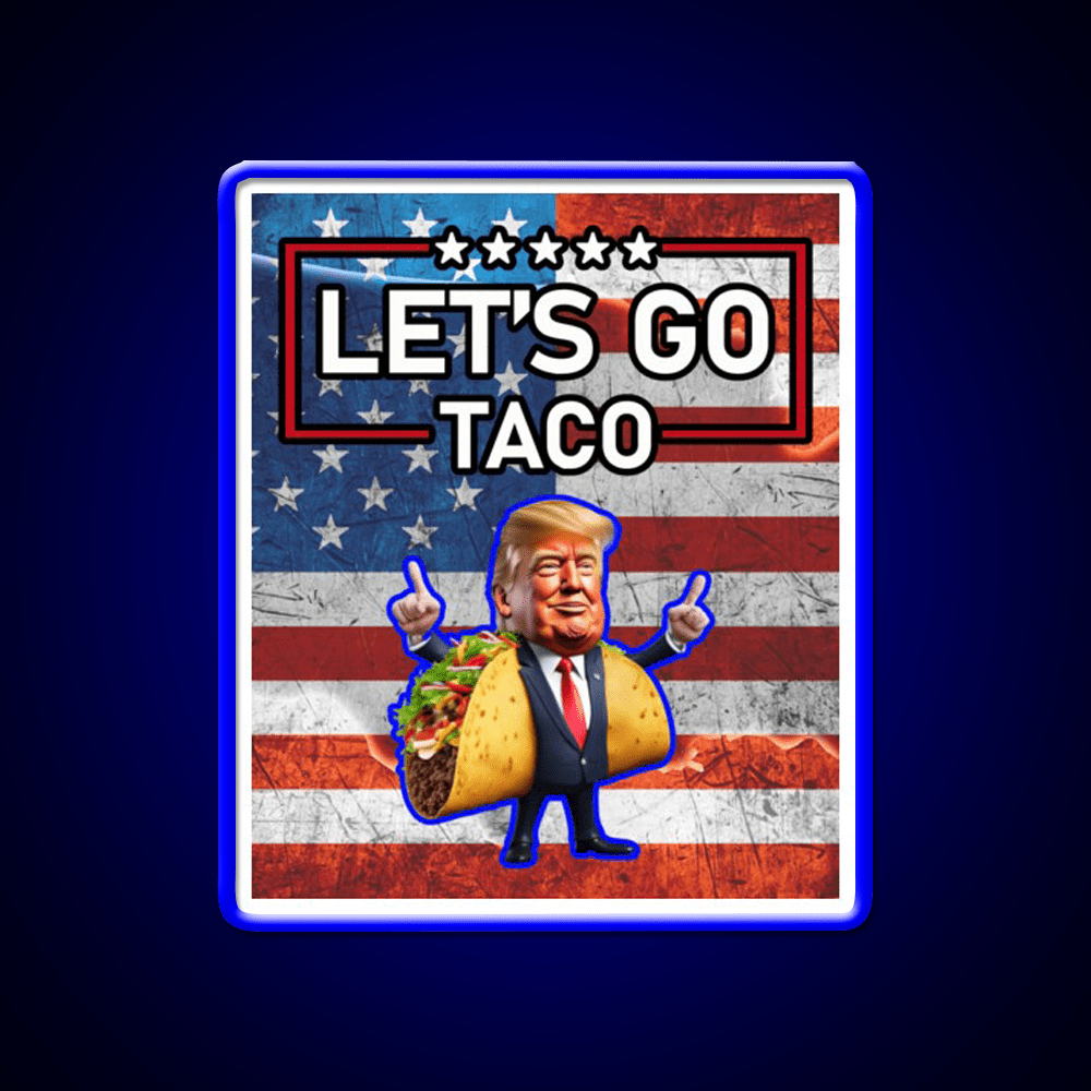 Lets Go Taco Led Neon Sign Mexican Food Sign Wall Sign Rgb Color - Shineneon