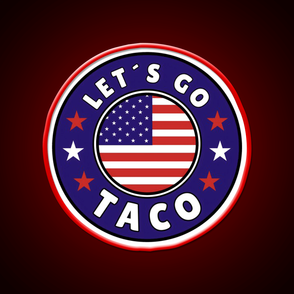Lets Go Taco Style 6 Taco Led Neon Sign Mexican Food Sign Rgb Color - Shineneon