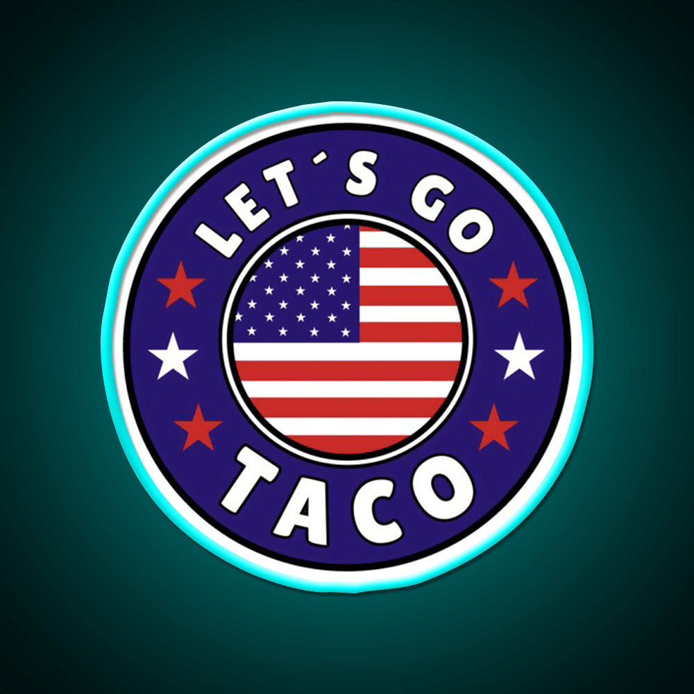 Lets Go Taco Style 6 Taco Led Neon Sign Mexican Food Sign Rgb Color - Shineneon