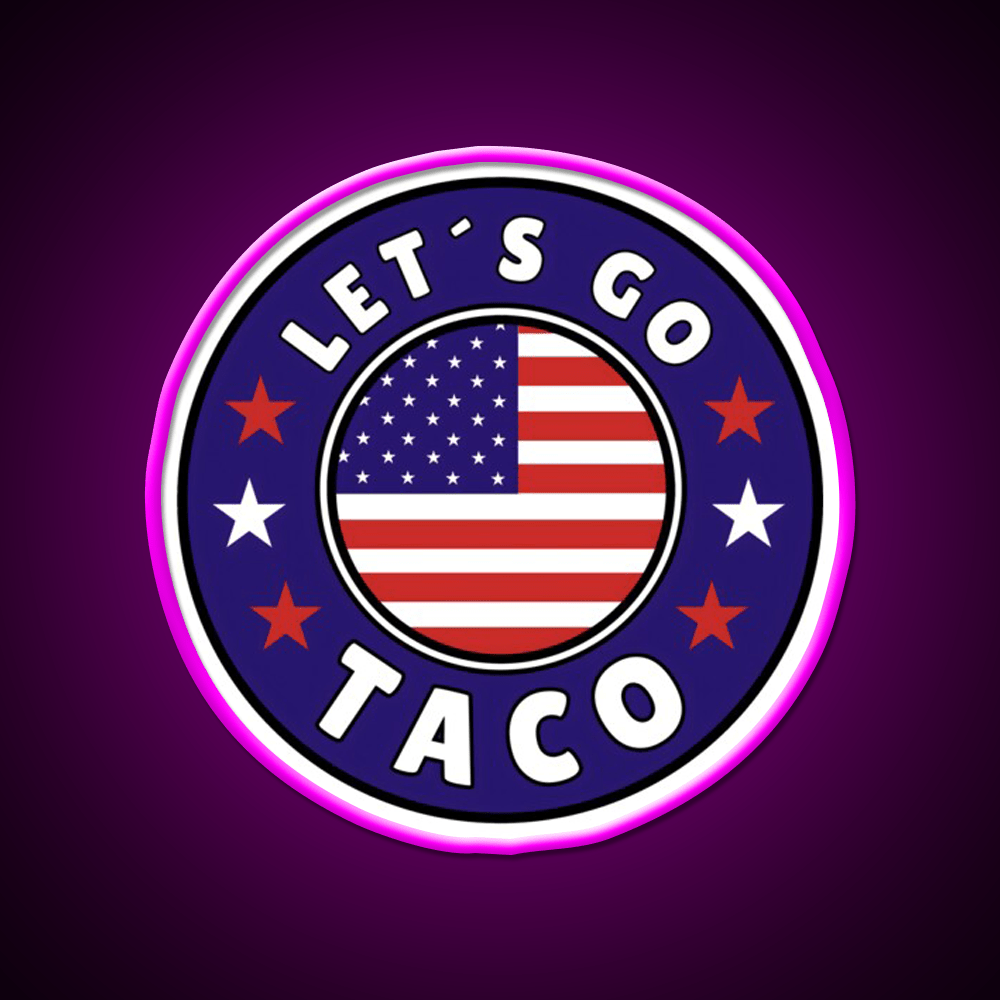 Lets Go Taco Style 6 Taco Led Neon Sign Mexican Food Sign Rgb Color - Shineneon