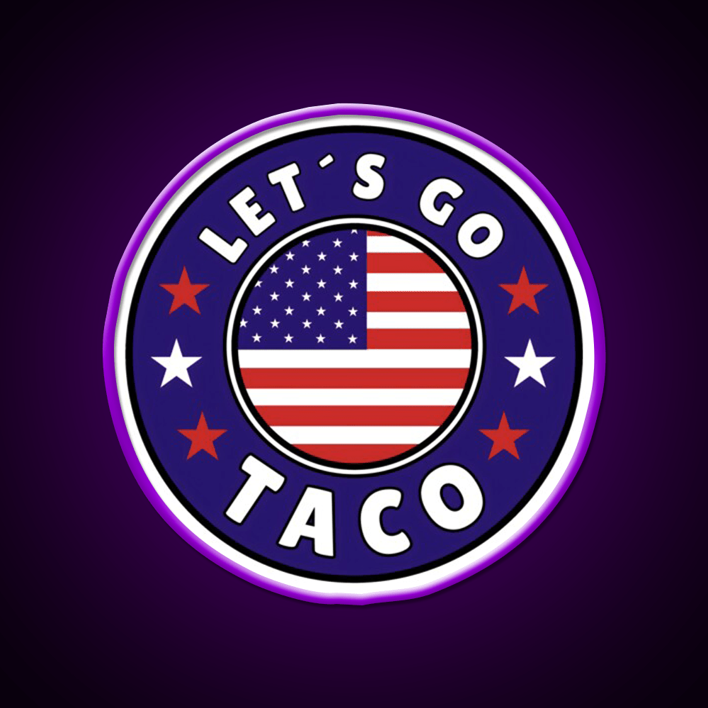 Lets Go Taco Style 6 Taco Led Neon Sign Mexican Food Sign Rgb Color - Shineneon