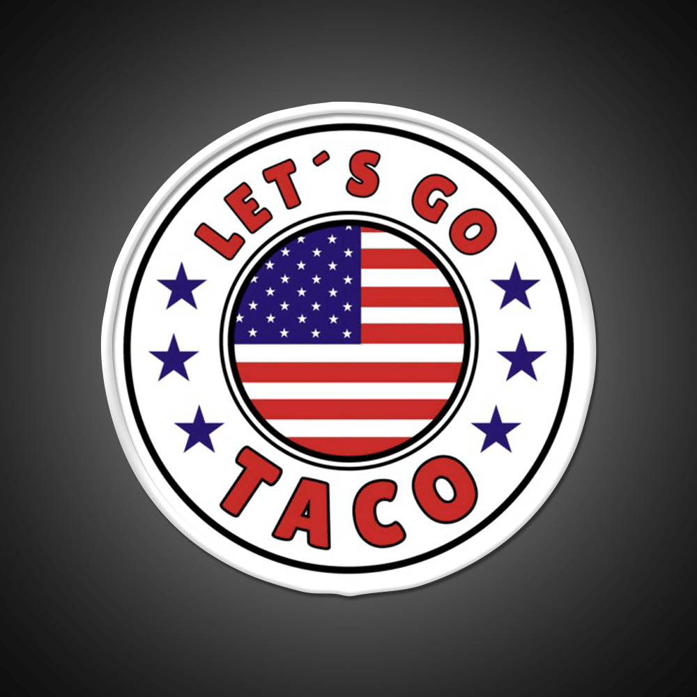 Lets Go Taco Style 7 Taco Led Neon Sign Mexican Food Sign Rgb Color - Shineneon