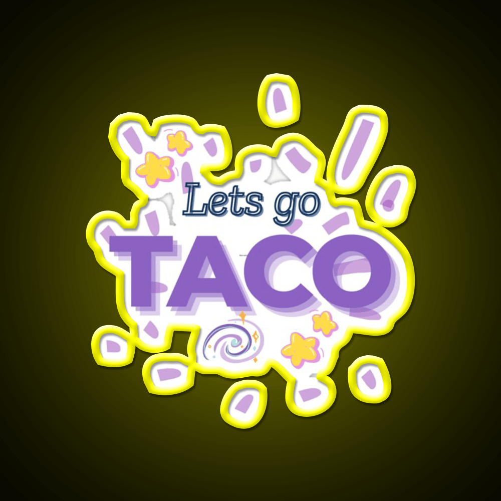 Lets Go Taco Vibes Taco Led Neon Sign Mexican Food Sign Rgb Color - Shineneon