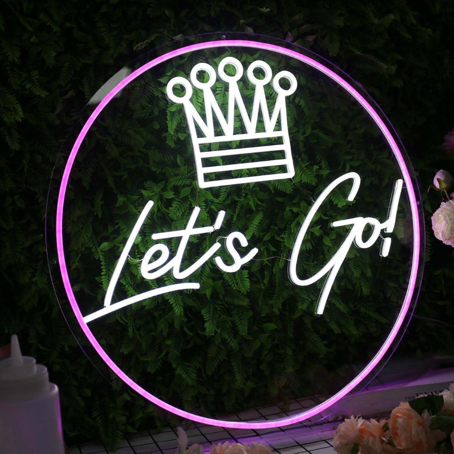Lets Go With Crown Neon Sign | Shineneon