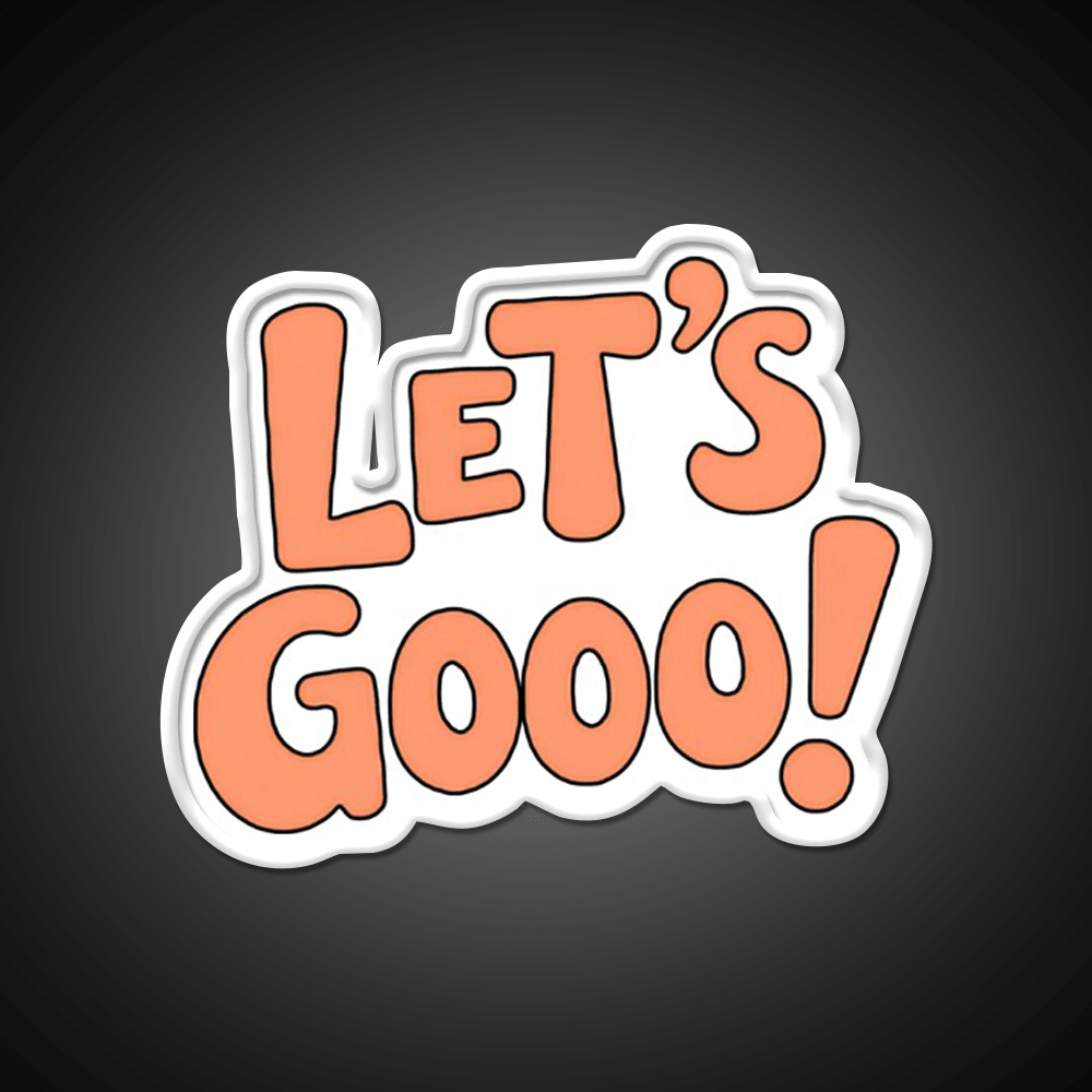 Lets Gooo Motivational Gym For Fitness Lovers Taco Led Neon Sign Rgb Color - Shineneon