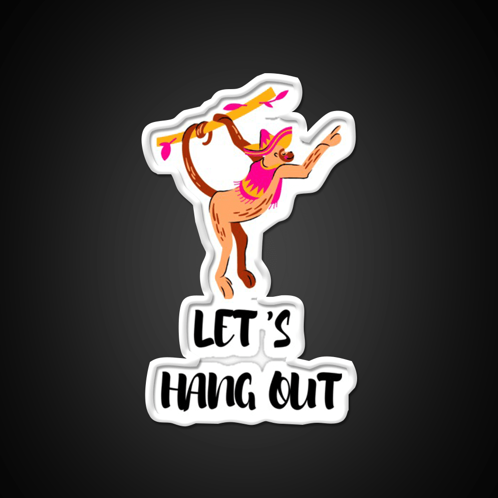 Lets Hang Out Taco Led Neon Sign Mexican Food Sign Rgb Color - Shineneon