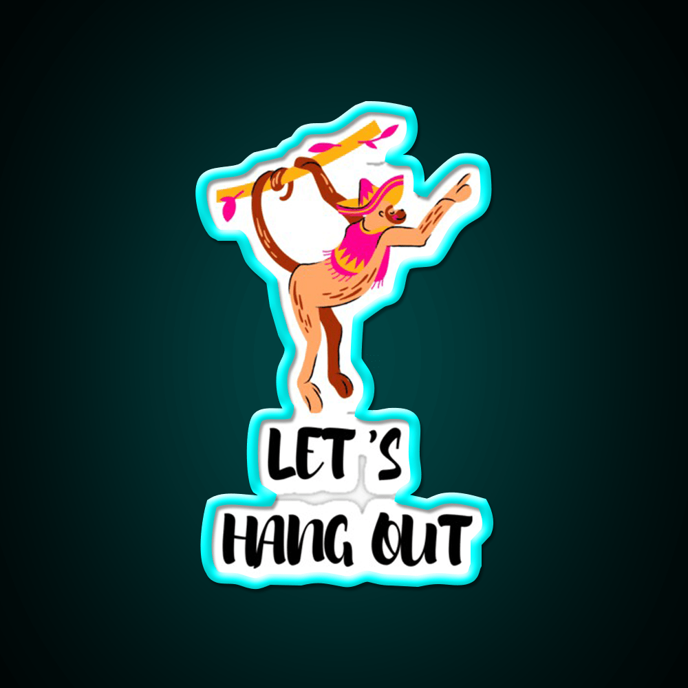 Lets Hang Out Taco Led Neon Sign Mexican Food Sign Rgb Color - Shineneon