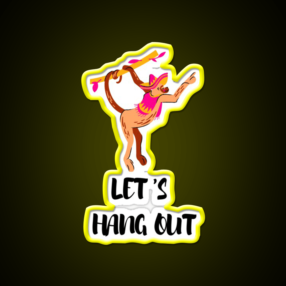 Lets Hang Out Taco Led Neon Sign Mexican Food Sign Rgb Color - Shineneon