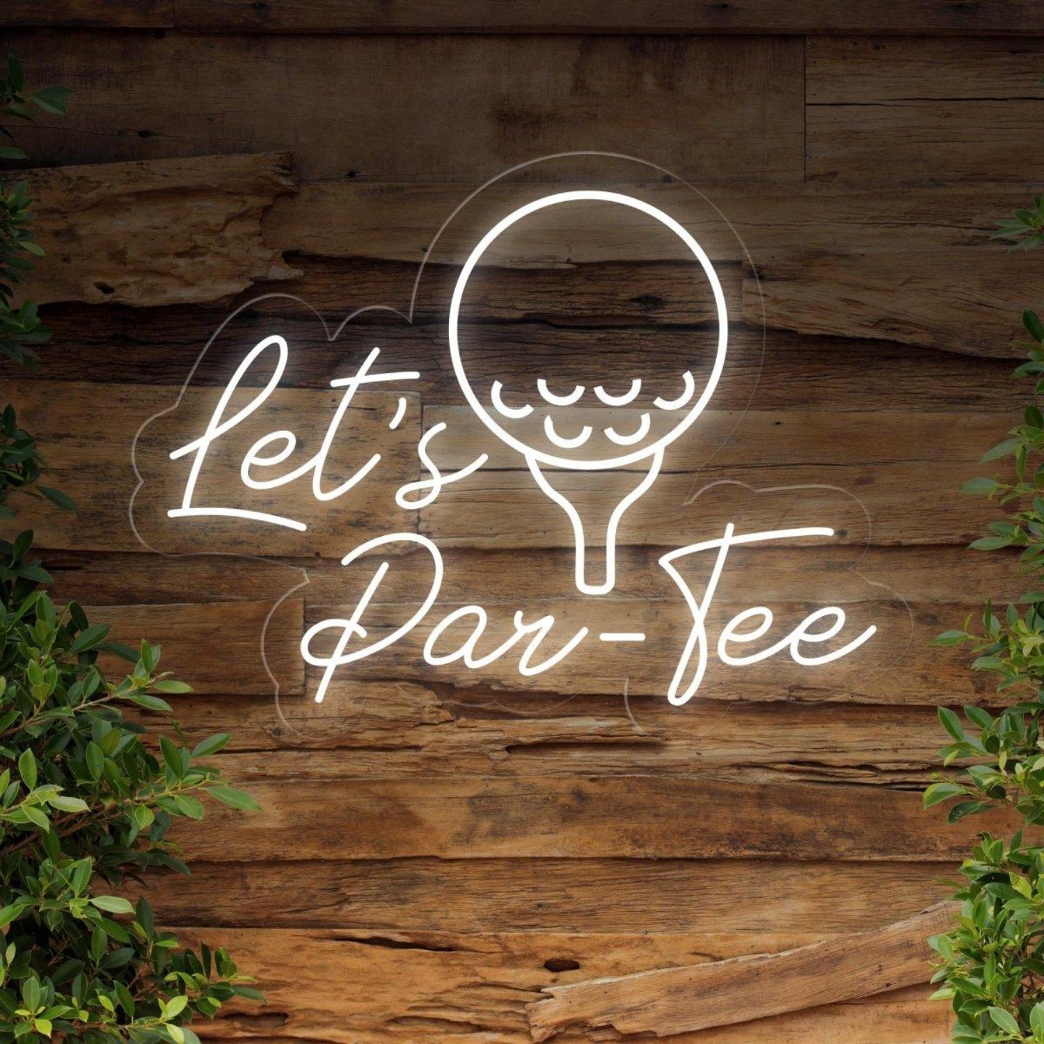 Lets Par-Tee Golf Led Neon Sign For Sports Bar Man Cave Decor | Shineneon