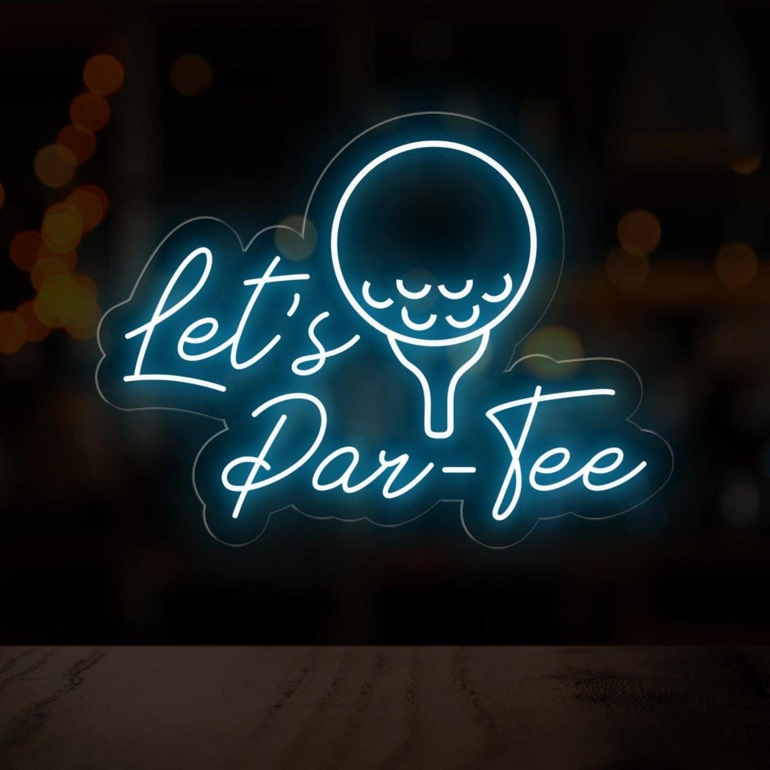 Lets Par-Tee Golf Led Neon Sign For Sports Bar Man Cave Decor | Shineneon
