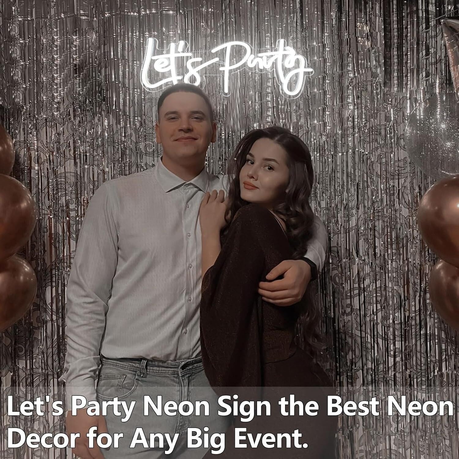 Lets Party Deep Pink Neon Sign Celebration Time | Shineneon