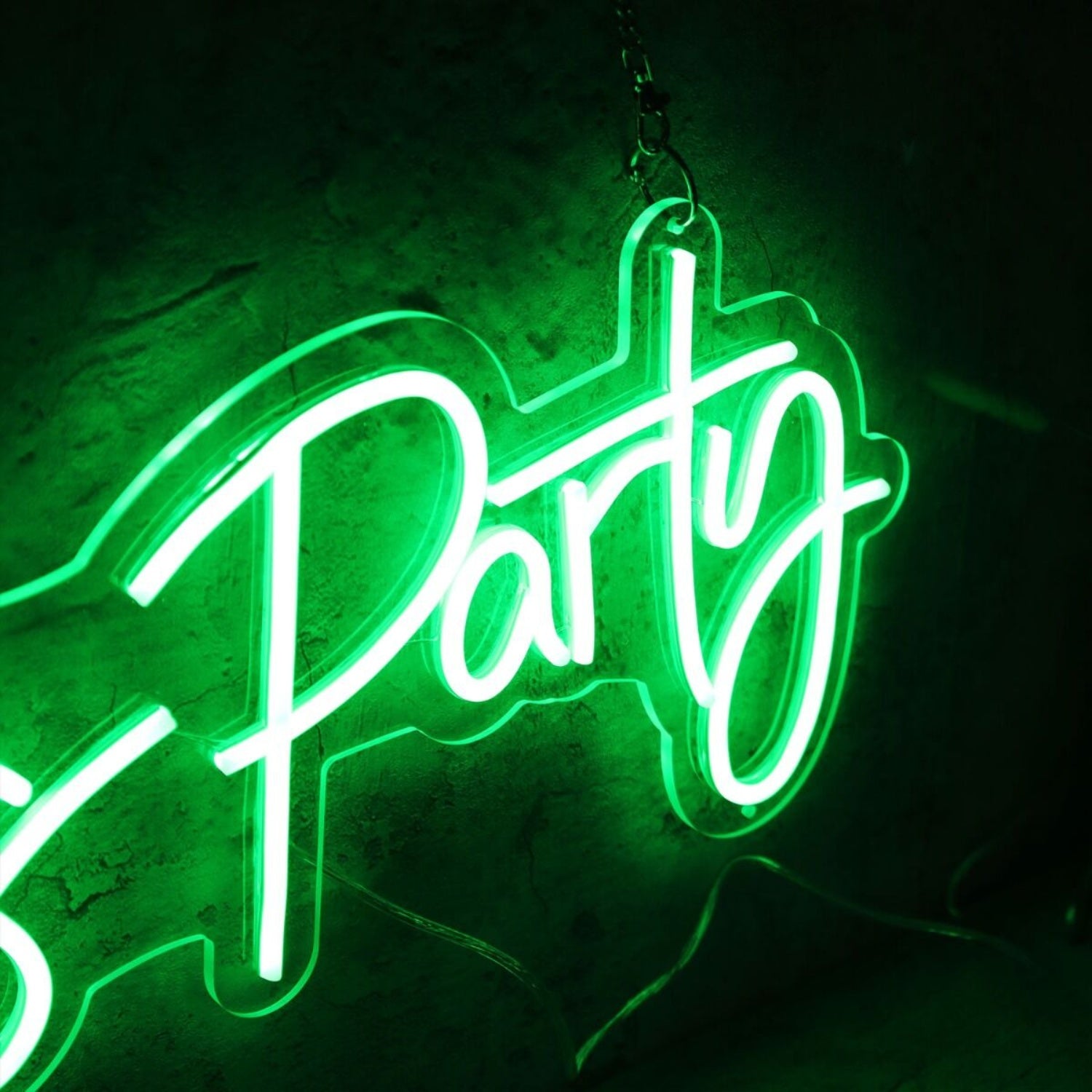 Lets Party Green Neon Sign | Shineneon