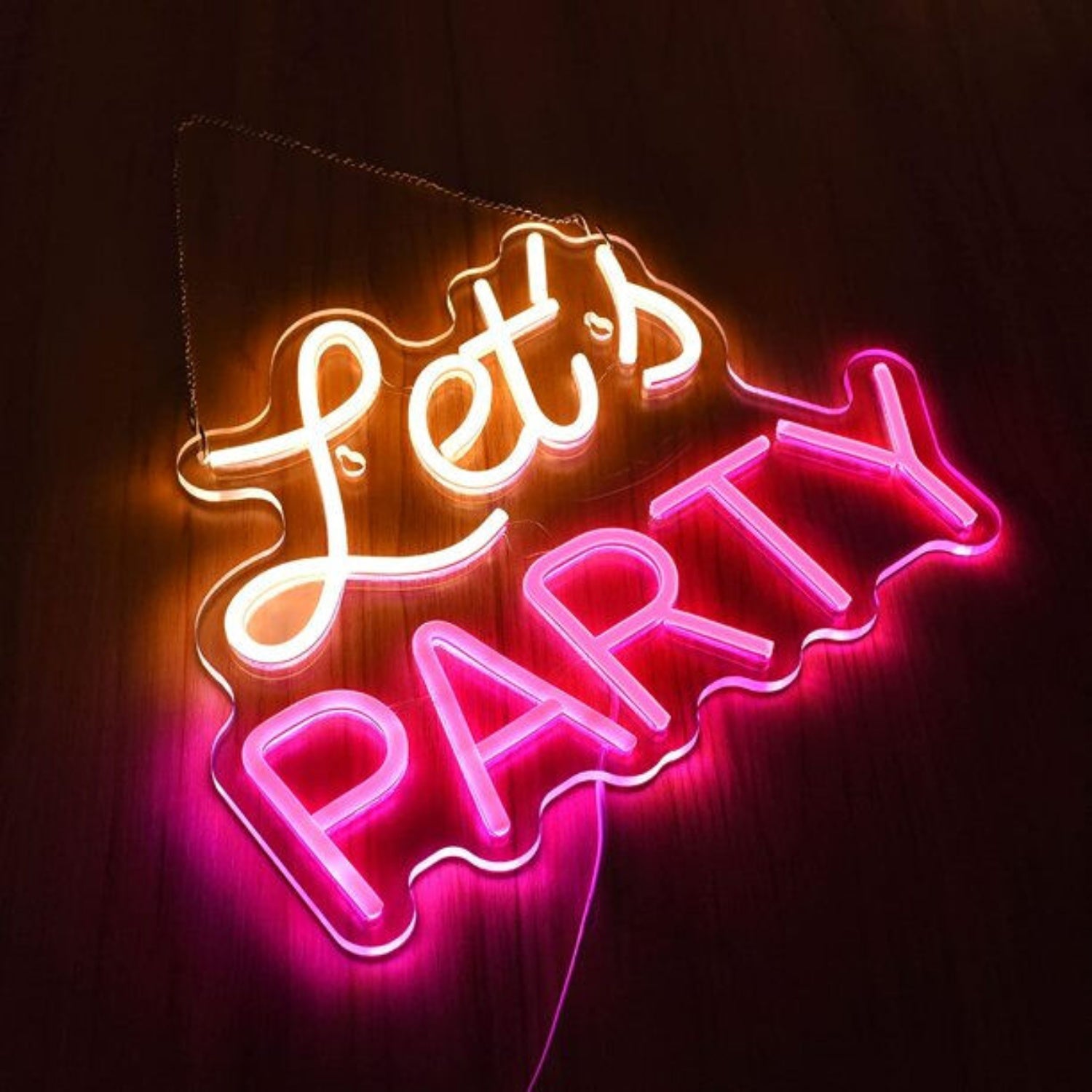 Lets Party Led Neon Sign For Wall Decor Party Sign | Shineneon