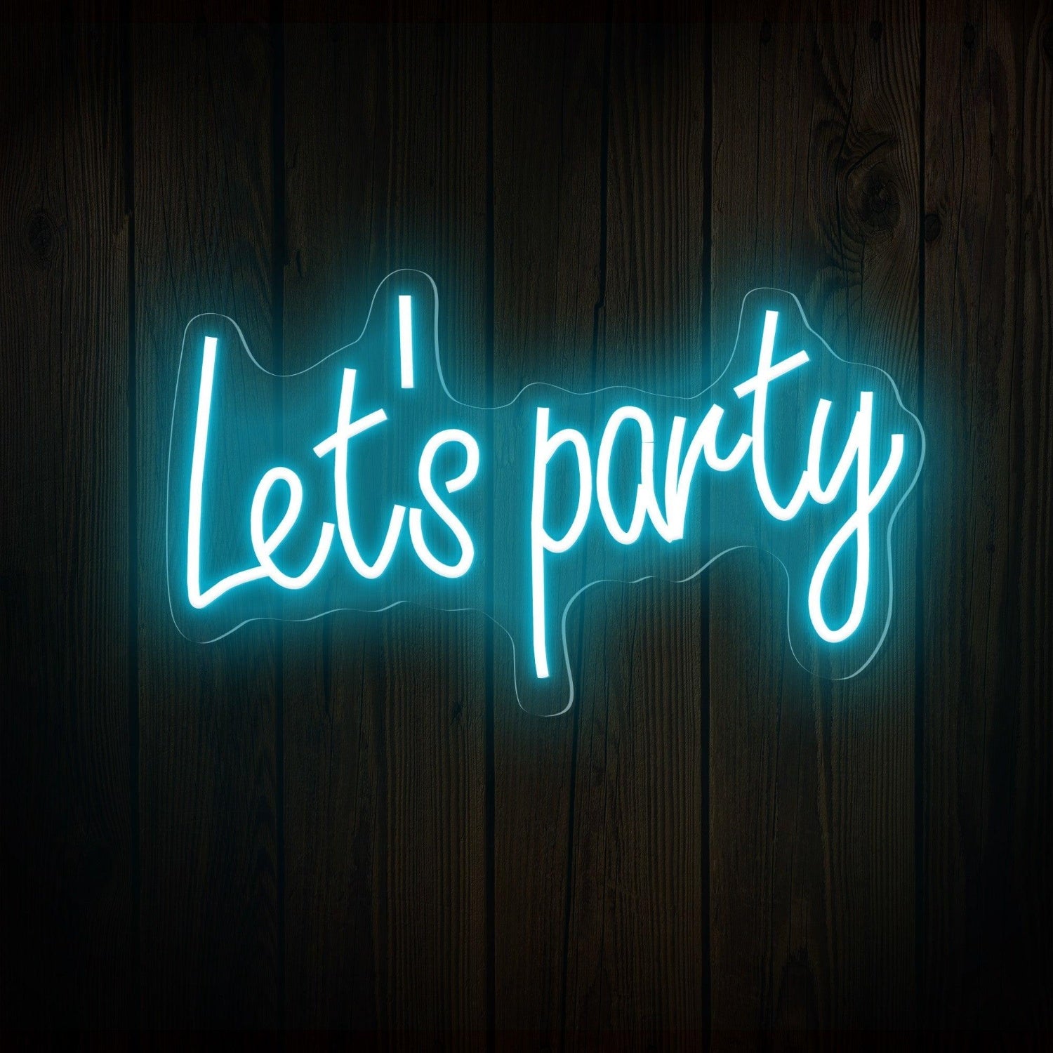 Lets Party Led Neon Sign Indoor Celebration Decor | Shineneon