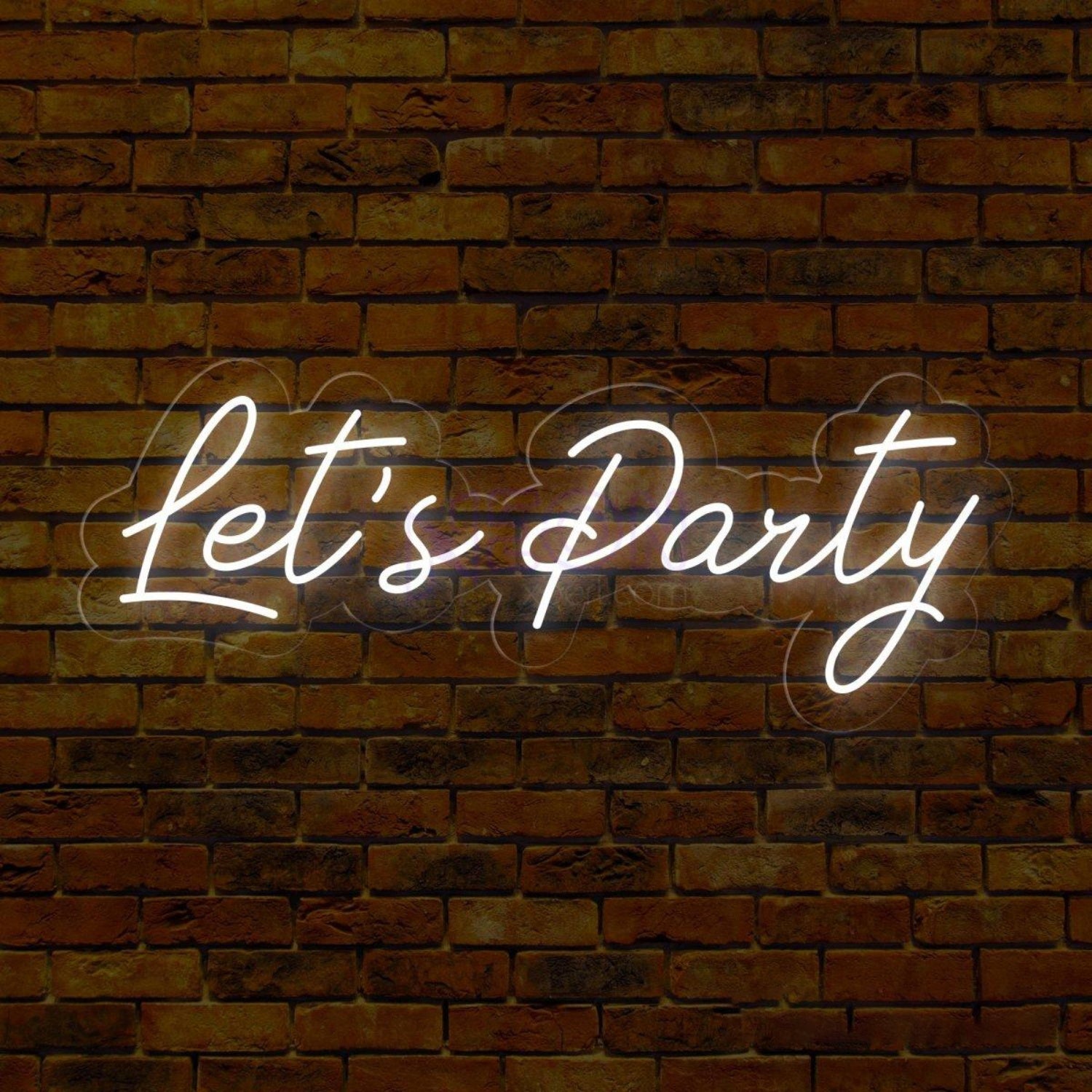 Lets Party Led Neon Sign Large Wall Decor | Shineneon