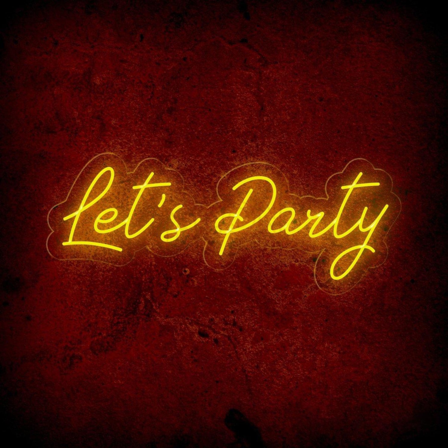 Lets Party Led Neon Sign Large Wall Decor | Shineneon