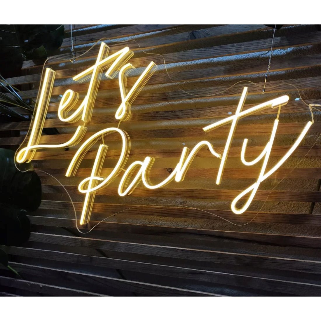 Lets Party Led Sign Business Neon Signs Wall Art - Shineneon