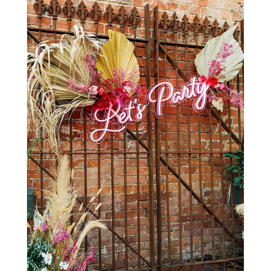 Lets Party Led Sign Business Neon Signs Wall Art Decor - Shineneon