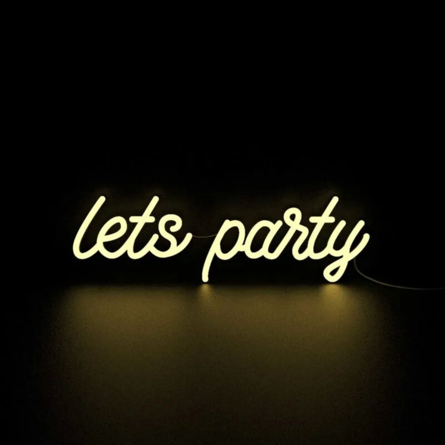 Lets Party Neon Sign For Bar Wall Decor | Shineneon