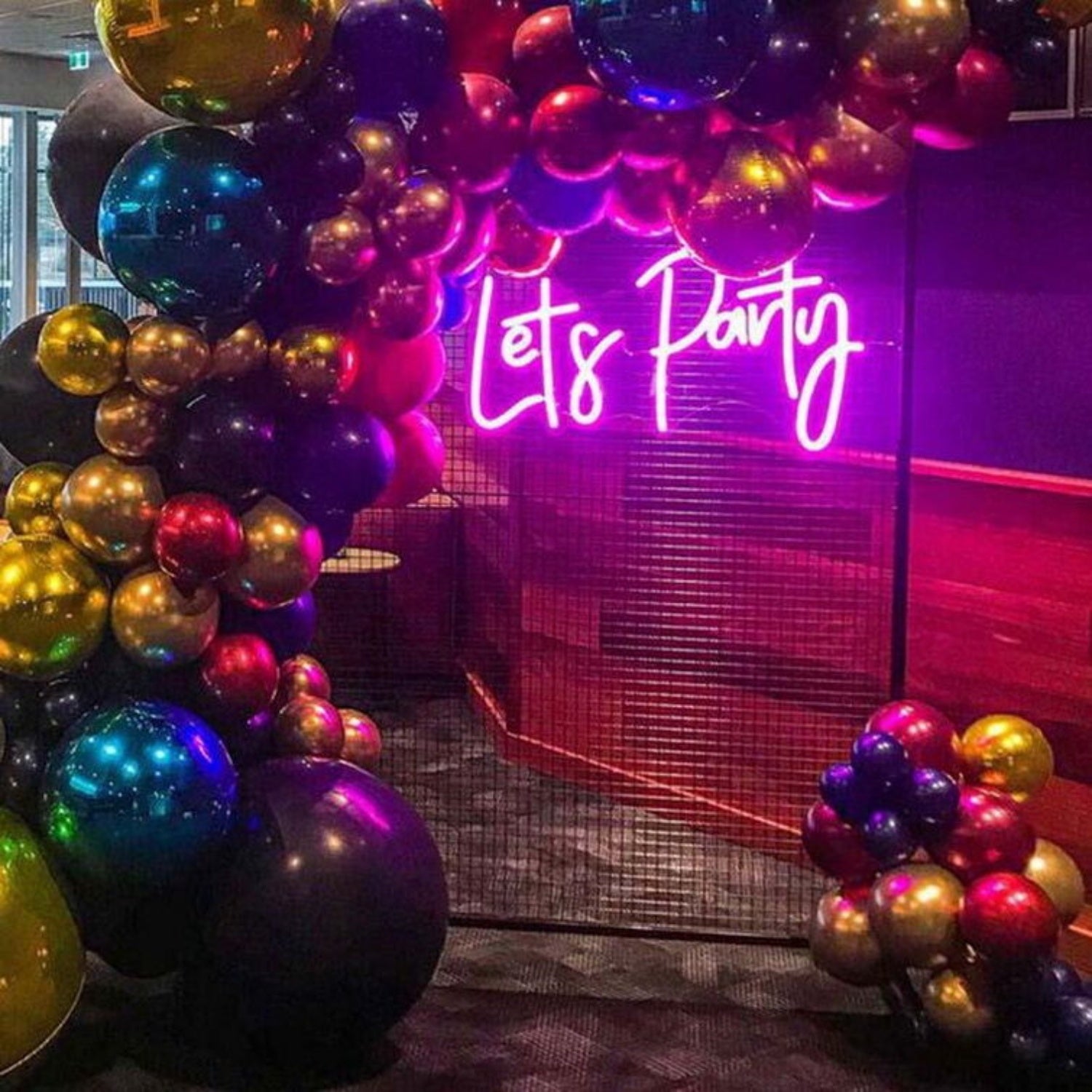 Lets Party Neon Sign For Celebratory And Fun Spaces | Shineneon