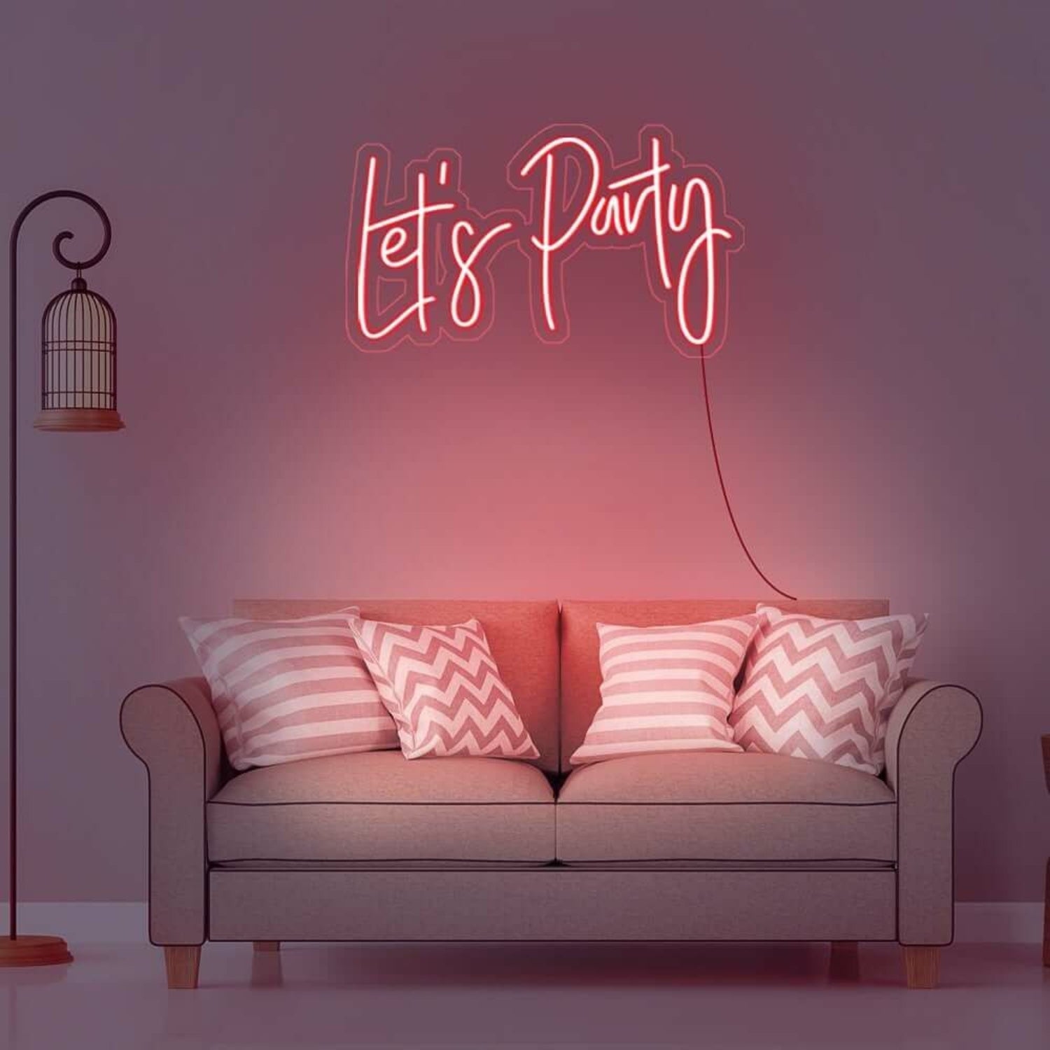 Lets Party Neon Sign For Fun And Celebratory Spaces | Shineneon