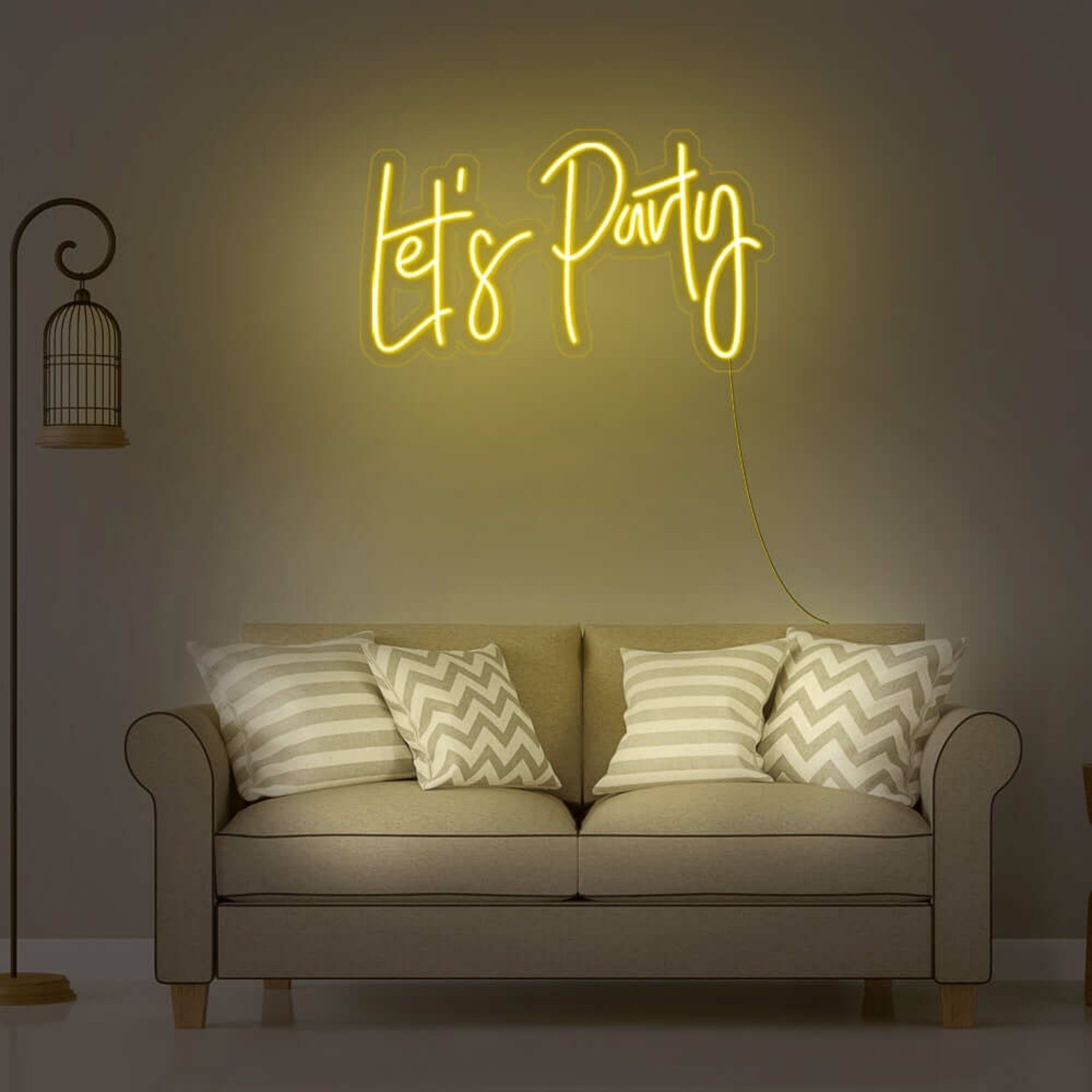 Lets Party Neon Sign For Fun And Celebratory Spaces | Shineneon