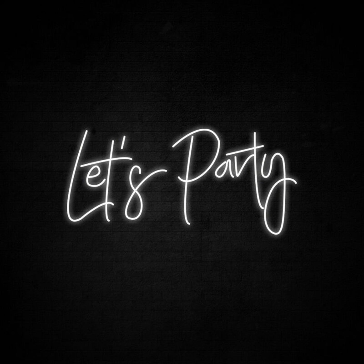 Lets Party Neon Sign Perfect For Lively Party Settings | Shineneon