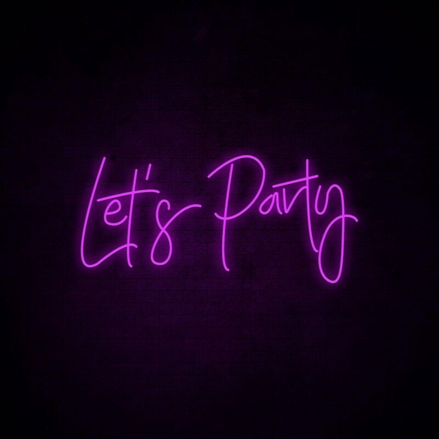 Lets Party Neon Sign Perfect For Lively Party Settings | Shineneon