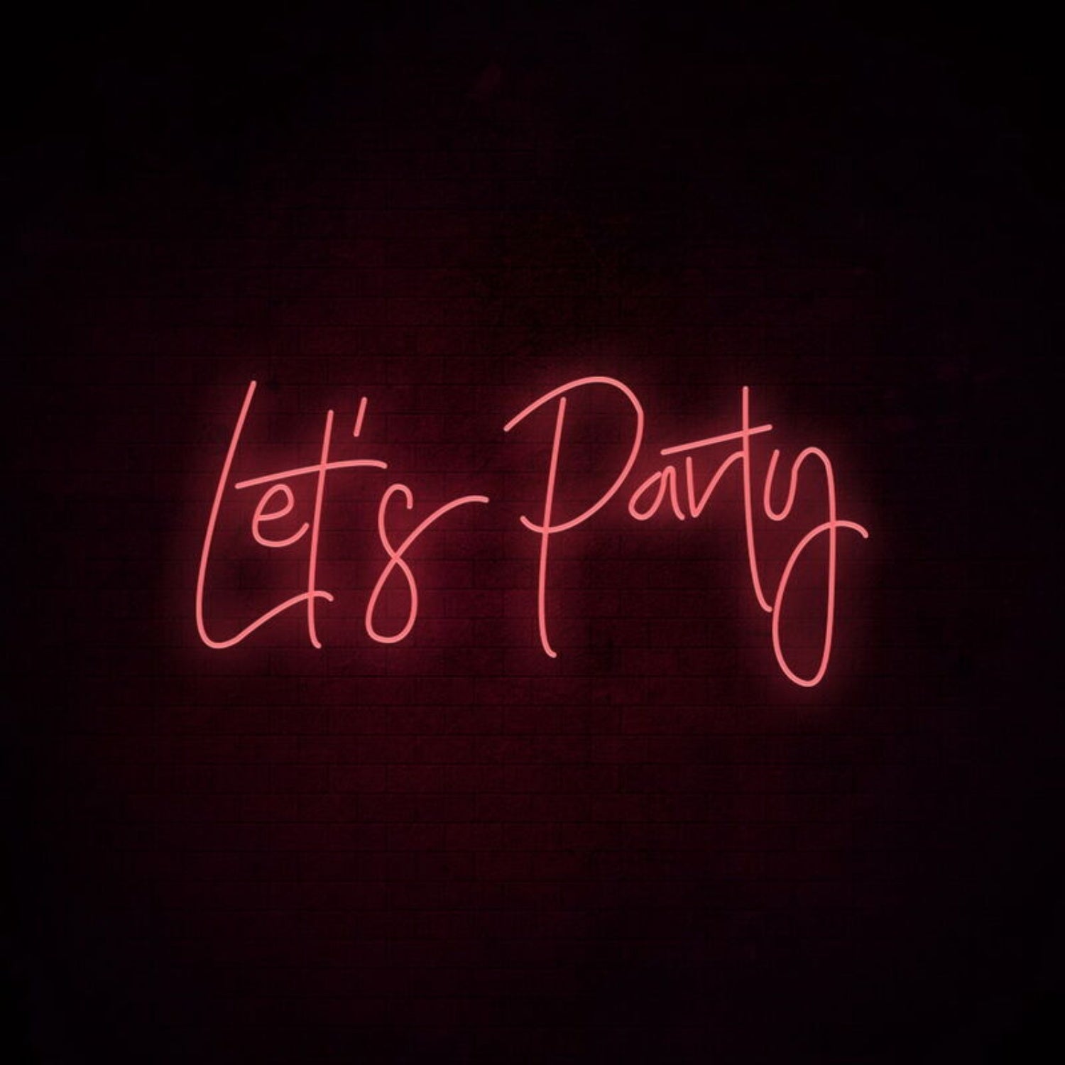 Lets Party Neon Sign Perfect For Lively Party Settings | Shineneon
