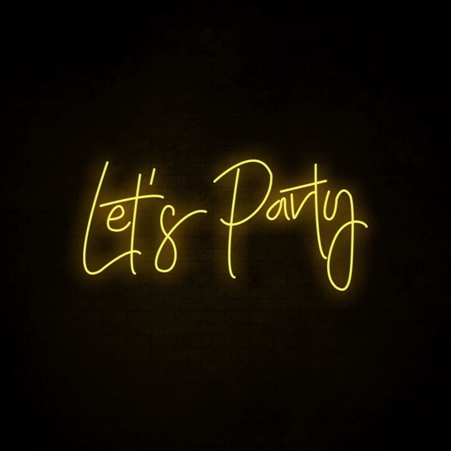 Lets Party Neon Sign Perfect For Lively Party Settings | Shineneon