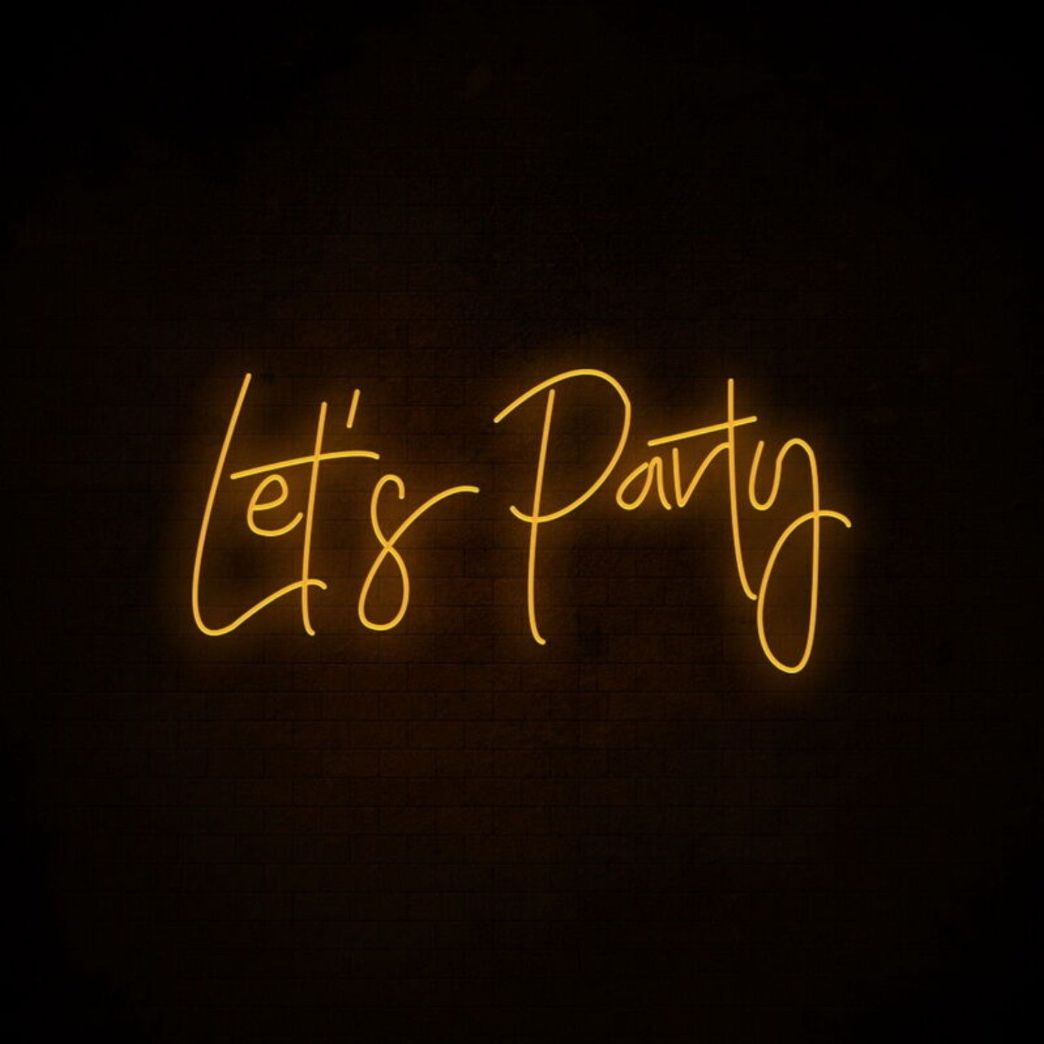 Lets Party Neon Sign Perfect For Lively Party Settings | Shineneon