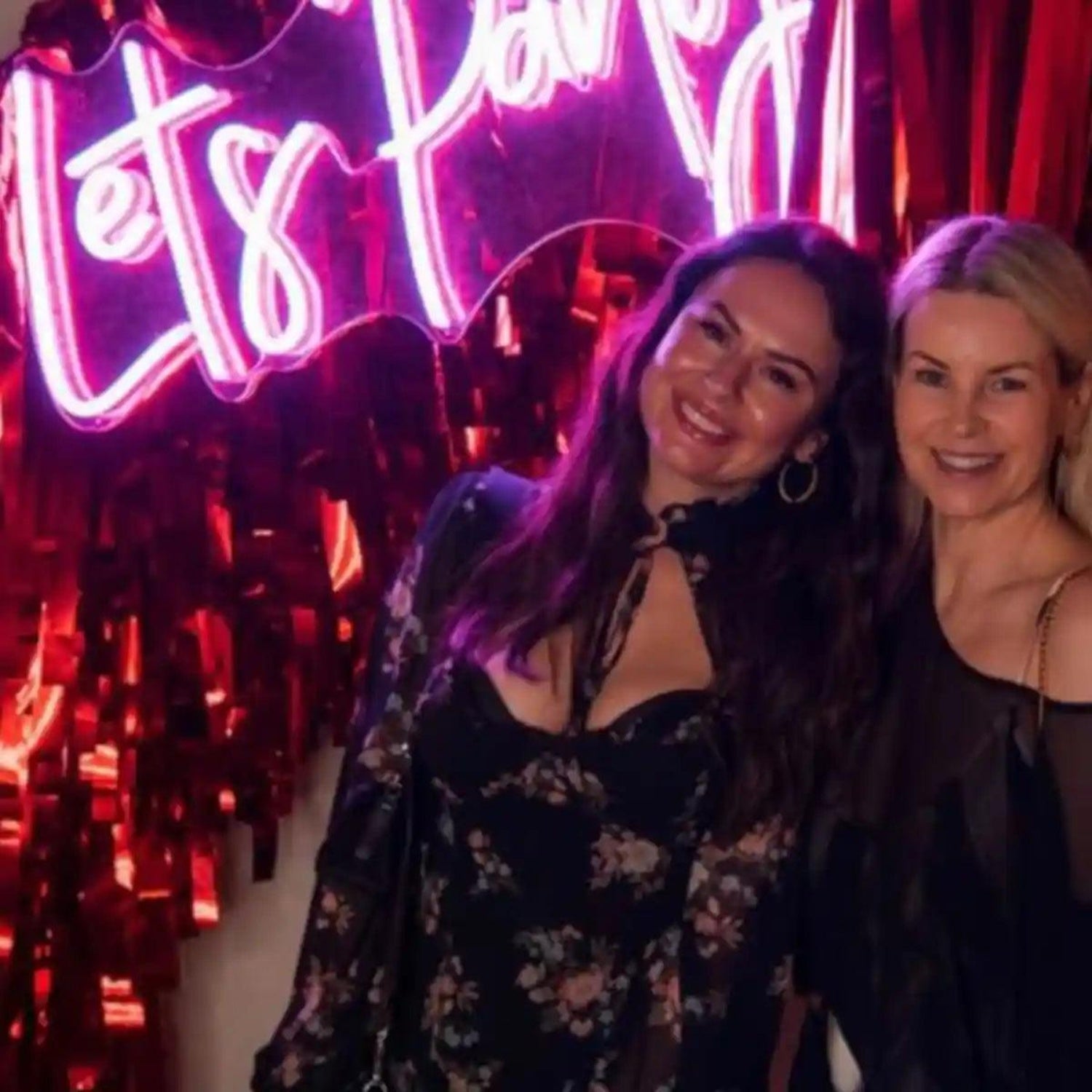 Lets Party Pink LED Neon Sign for Wedding Party Decor | Shineneon