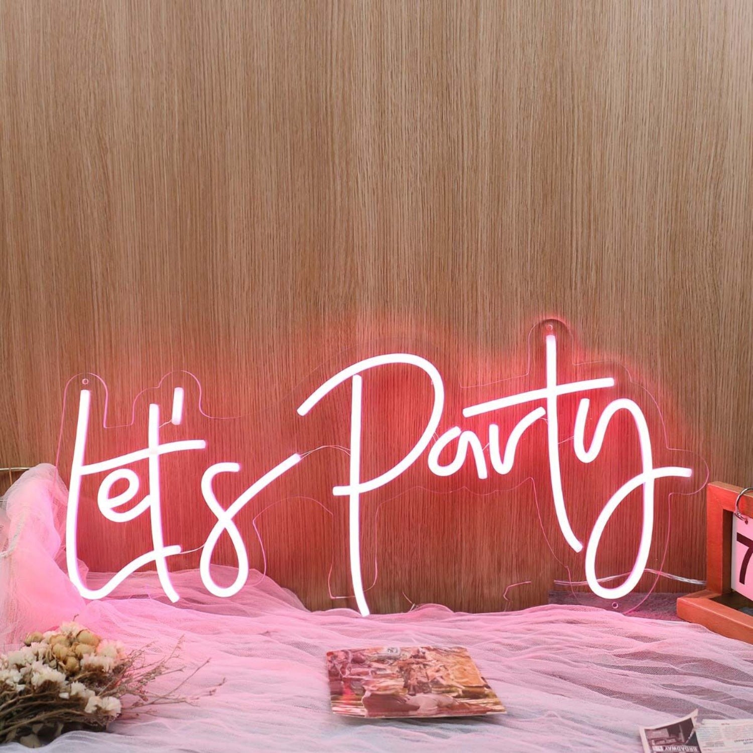 Lets Party Red Neon Sign | Shineneon