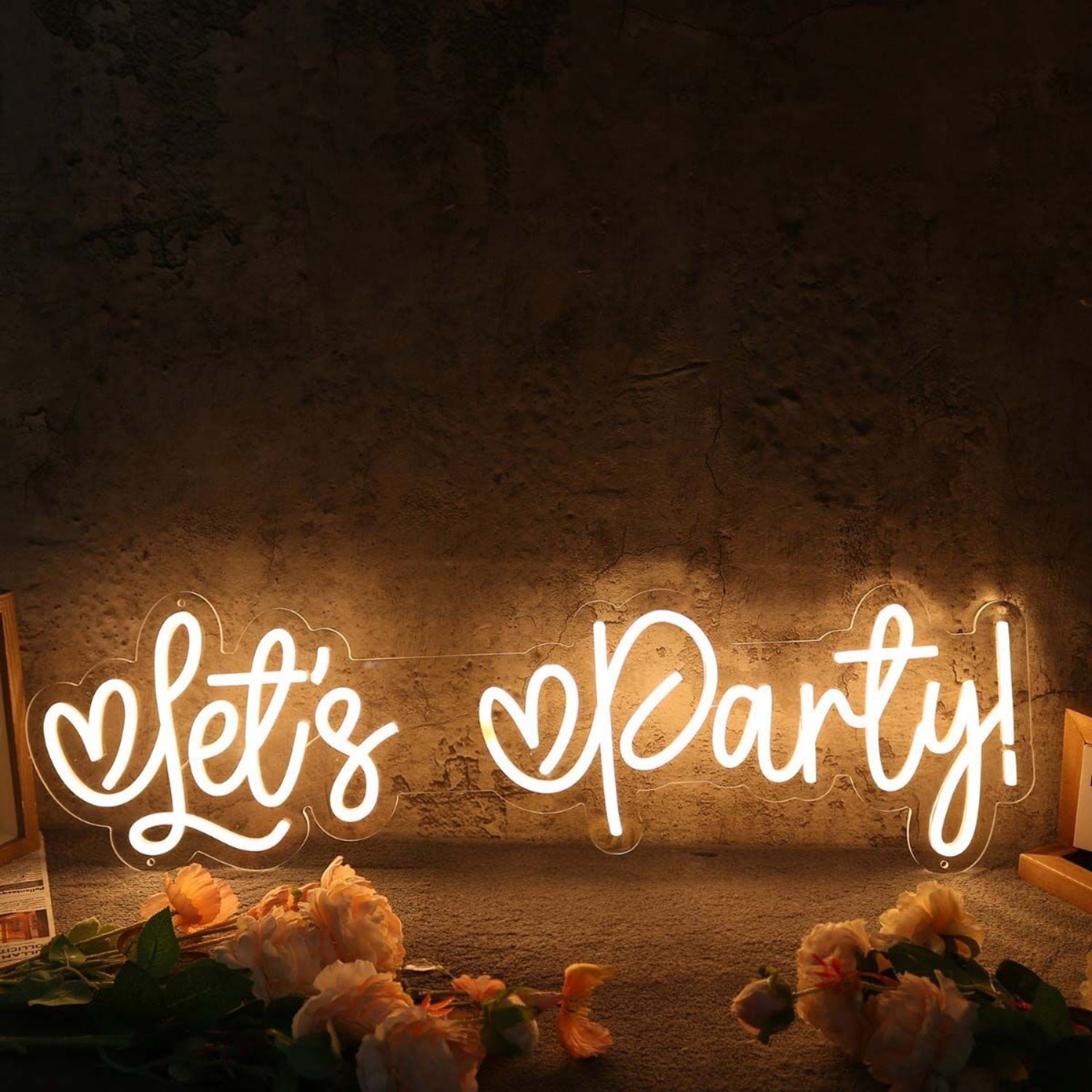 Lets Party Yellow Neon Sign | Shineneon