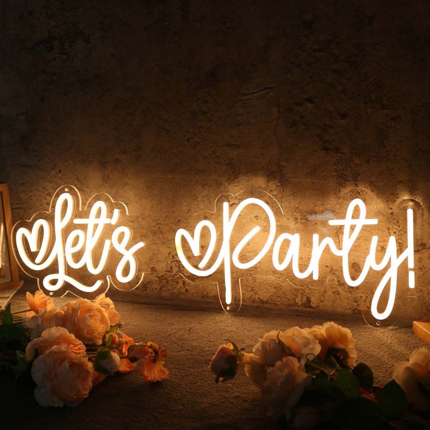 Lets Party Yellow Neon Sign | Shineneon