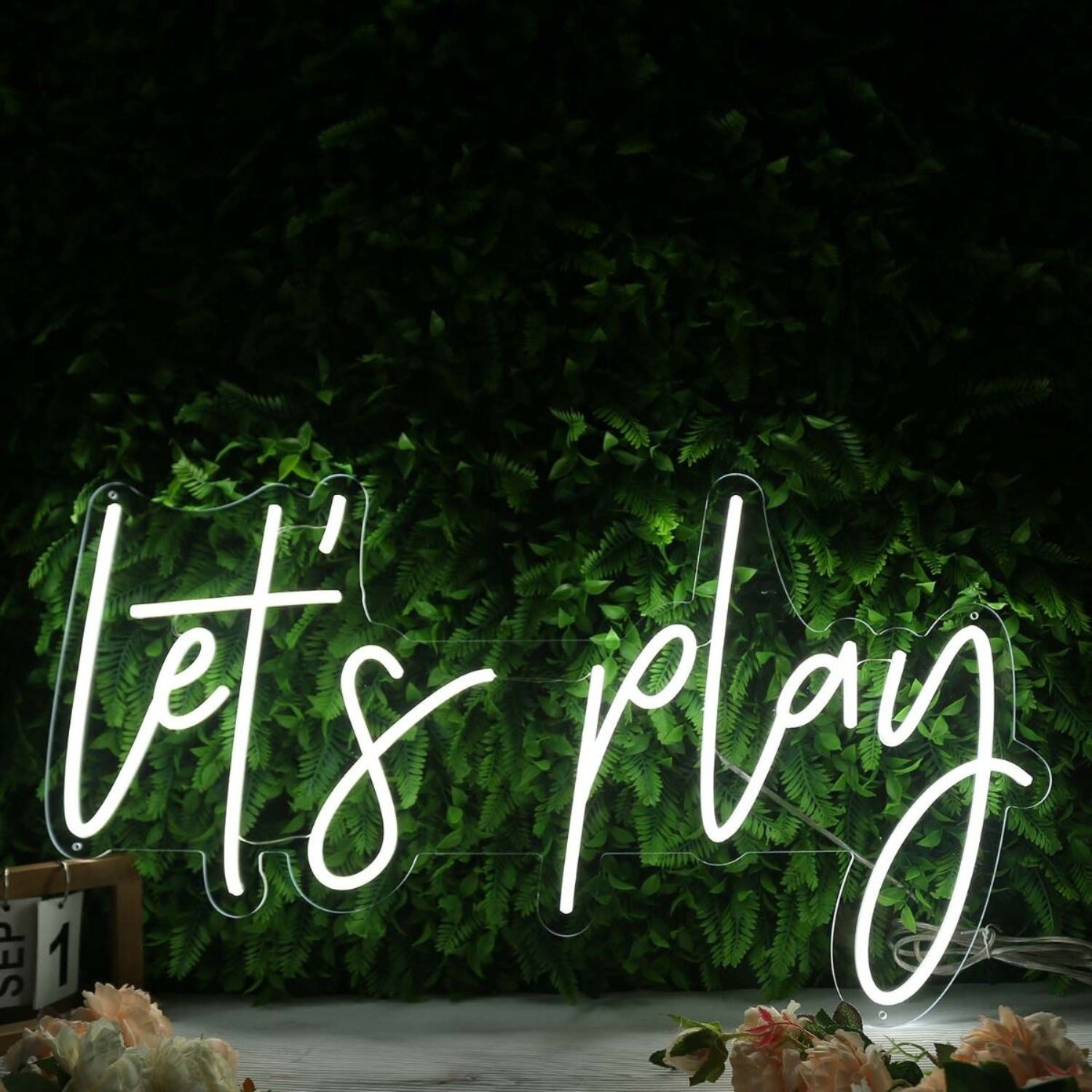 Lets Play White Led Neon Sign | Shineneon