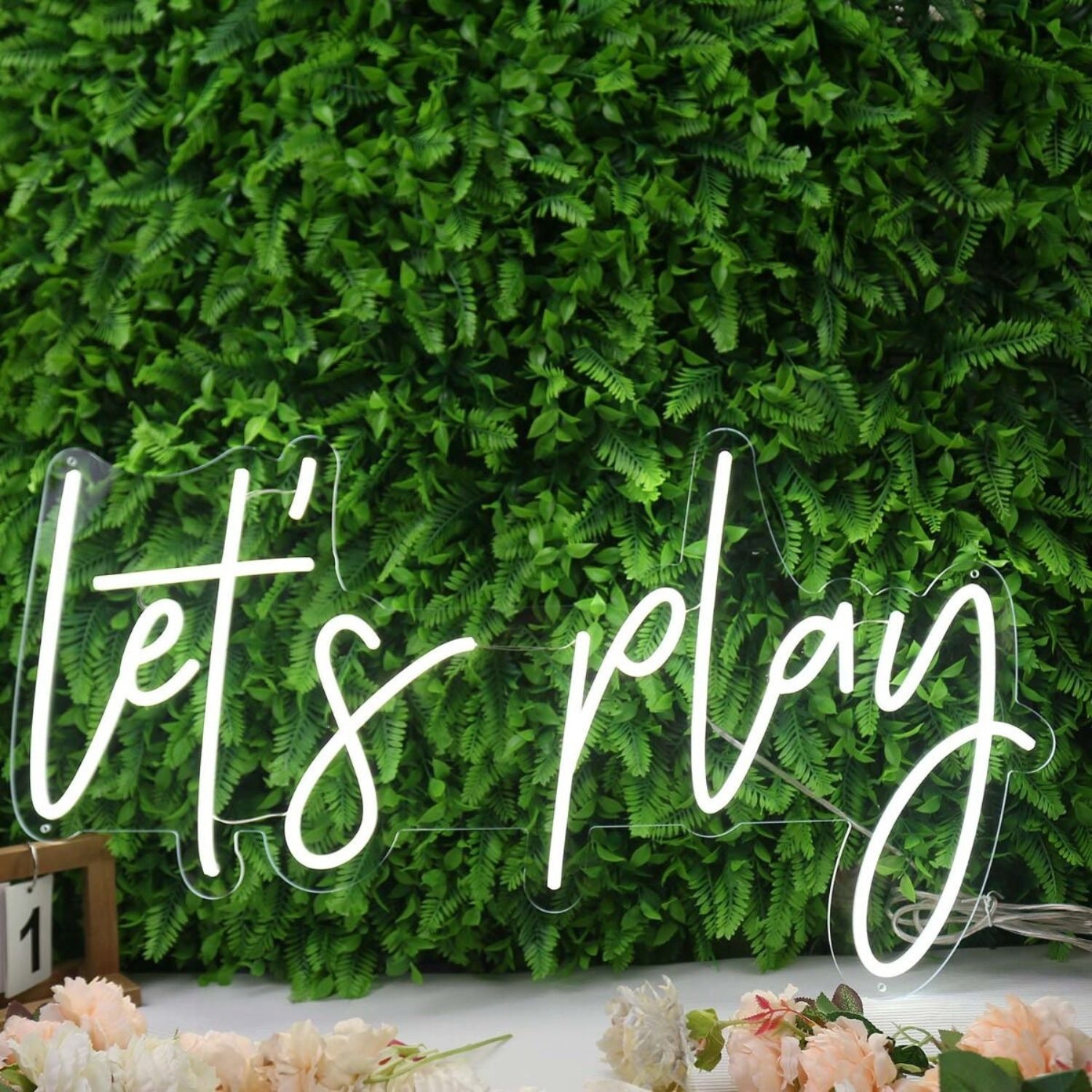 Lets Play White Led Neon Sign - Shineneon