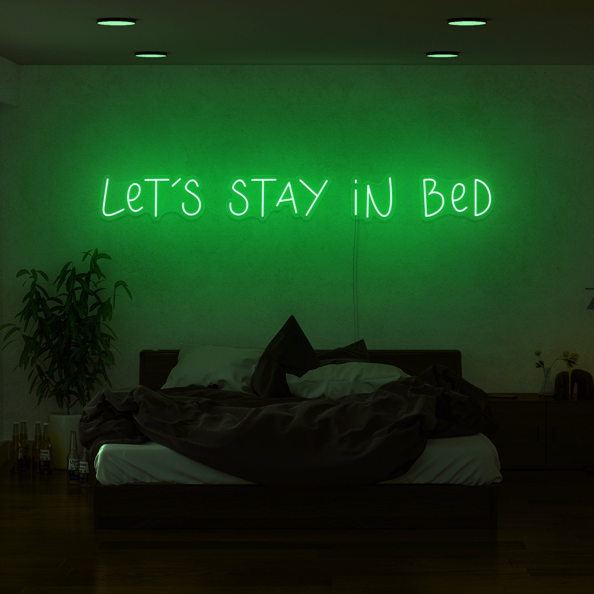 Lets Stay In Bed Led Neon Sign | Shineneon