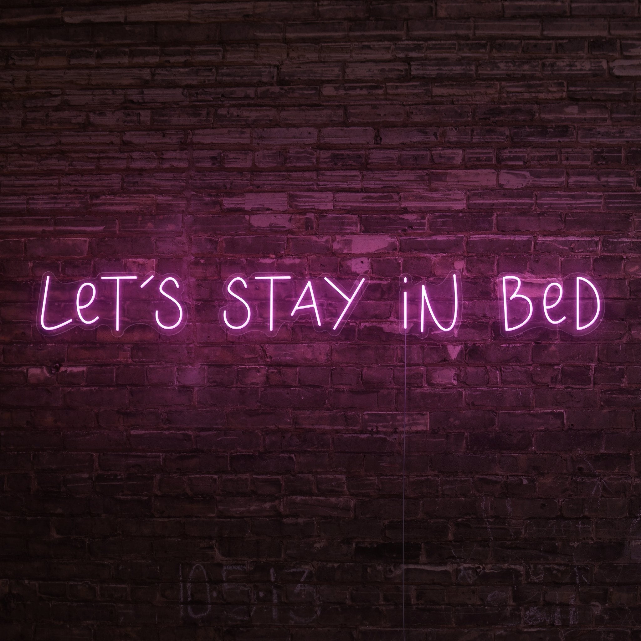 Lets Stay In Bed Led Neon Sign | Shineneon