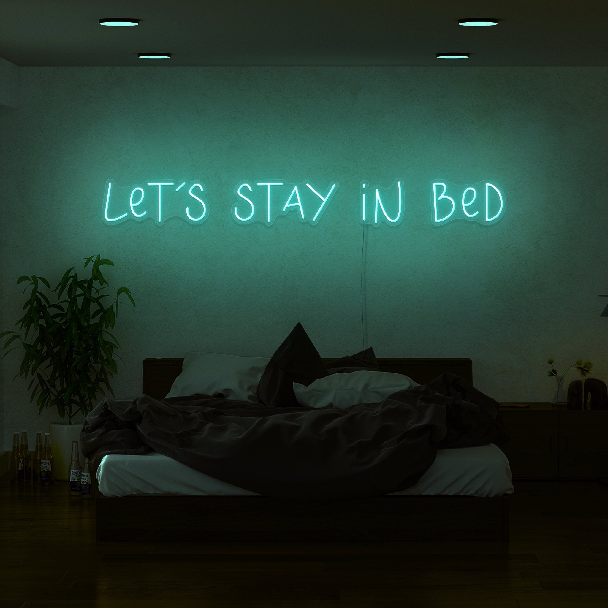 Lets Stay In Bed Led Neon Sign | Shineneon