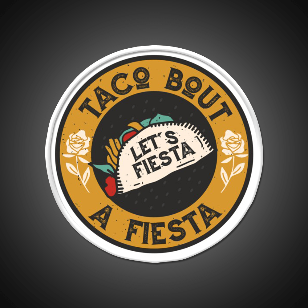 Lets Taco Bout It Taco Led Neon Sign Wall Sign Kitchen Sign Rgb Color - Shineneon