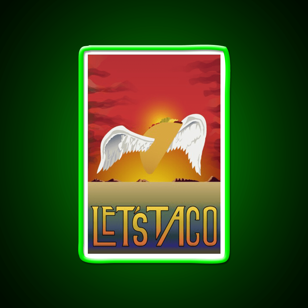 Lets Taco Led Neon Sign Mexican Food Sign Rgb Color - Shineneon