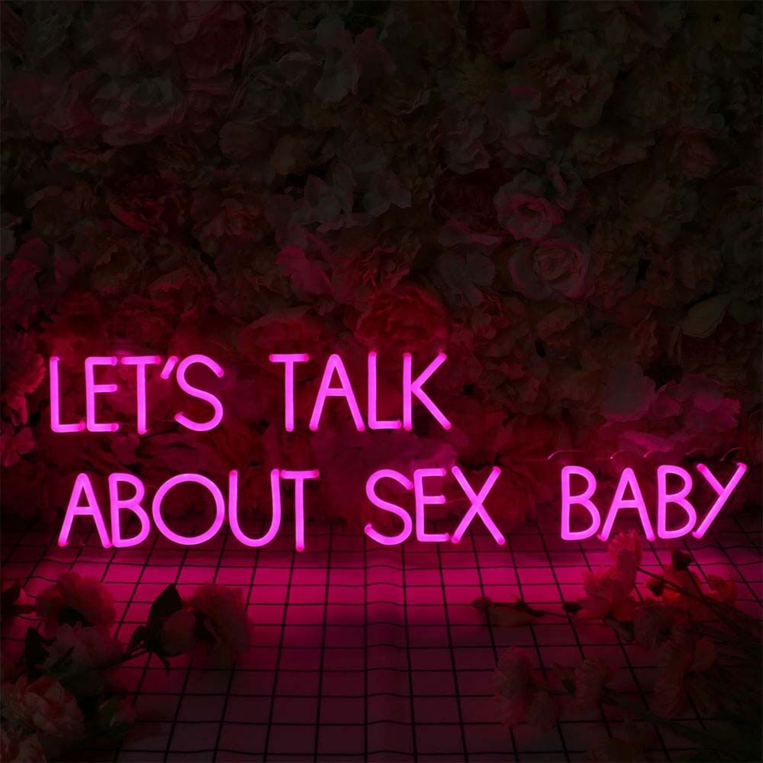 Lets Talk About Sex Baby Led Neon Sign | Shineneon